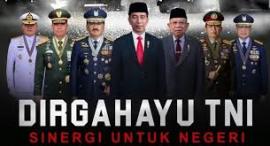 DIRGAHAYU TNI KE 75, SINERGI UNTUK NEGERI